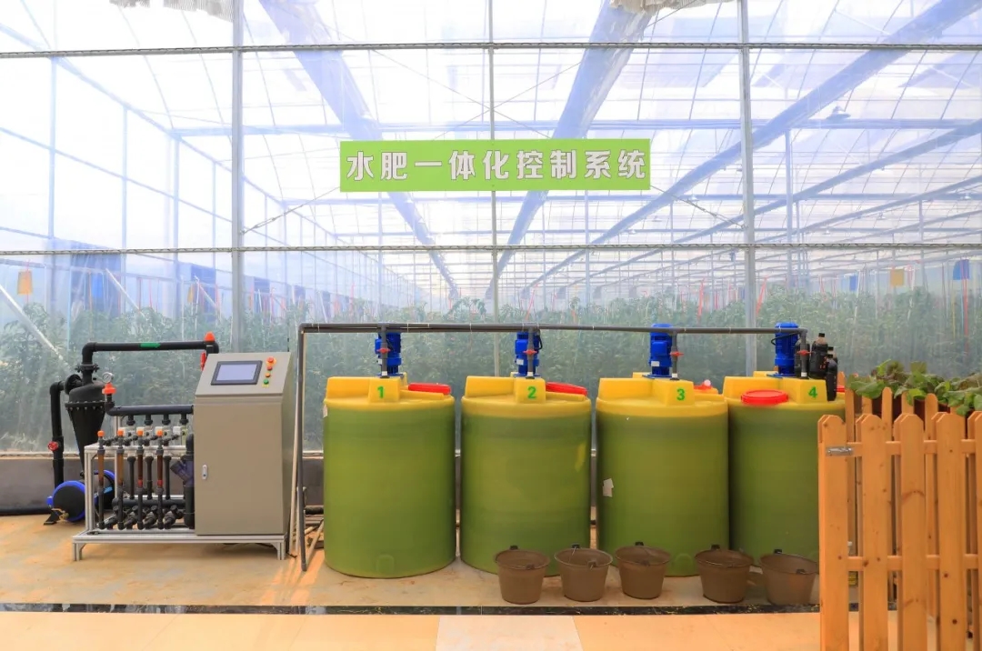 金海湖新區(qū)，智能溫室大棚采用華勝物聯(lián)網(wǎng)水肥一體化設(shè)備實(shí)現(xiàn)智能化灌溉